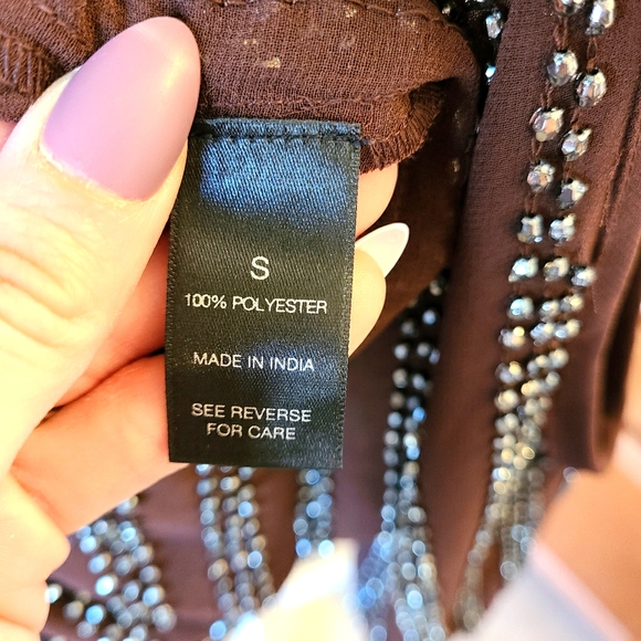 BKE Boutique beaded cold shoulder - Picture 8 of 9